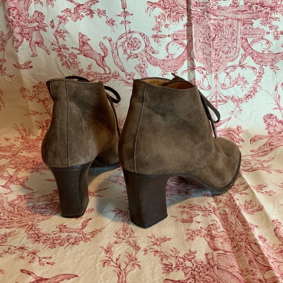 Ralph Lauren Collection purple label brown suede booties size 9 1/2 - Picture 5 of 13